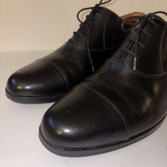 Wolf & Shepherd Shoes Men's Size 11 Cap Toe Oxford Dress Black Leather 9717 - Picture 9 of 12